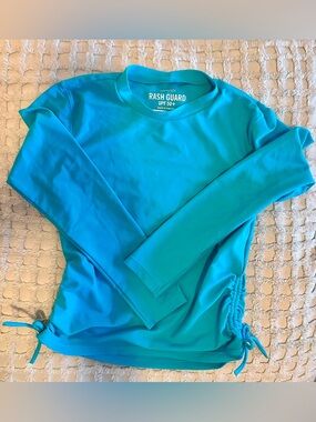 Crewcuts Teal Rash Guard UPF 50+